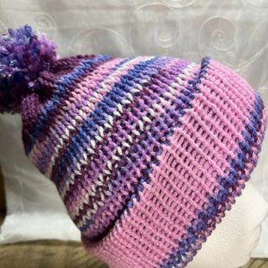 Girls Knitted Handmade Beanie